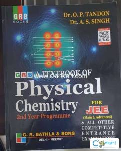 A TEXT BOOK OF PHYSICAL CHEMISTRY 2nd Yr Program for JEE (M&D)