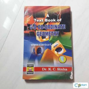 A Text Book of 3D Coordinate Geometry by Dr K C Sinha