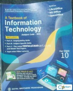 A Textbook Information Technology (Code - 402) for Class 10 - Exam