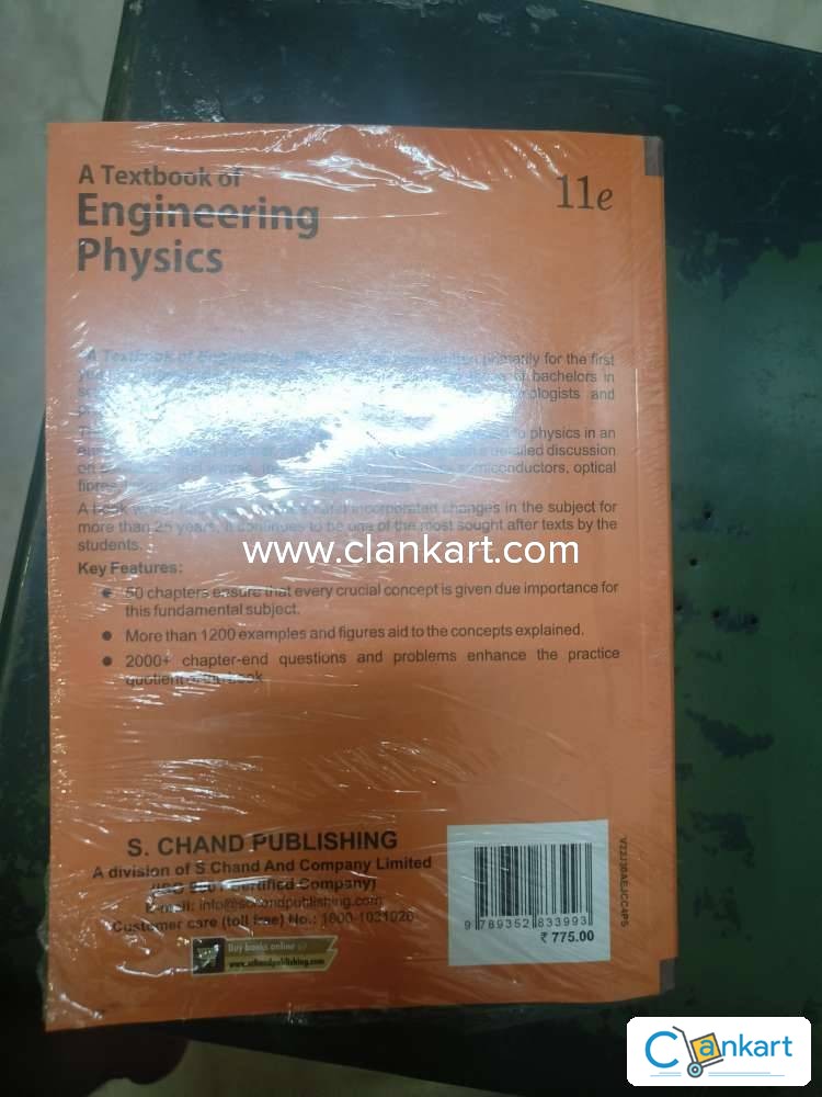 Buy a textbook of engineering physics book in excellent condition at