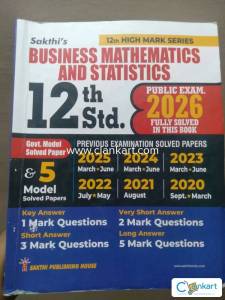 12th Business Maths & Statistics Shakti Guide 2027 Preparation