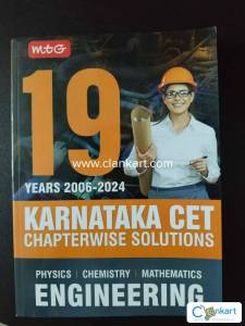 A new book which is in unused condition for those of KCET