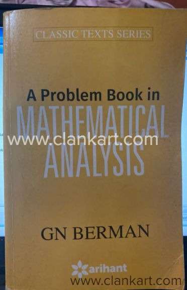 A problem book in Mathematical Analysis