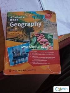 A textbook of I.C.S.E Geography class 10 icse