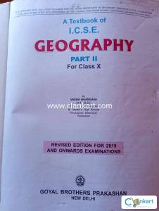 A textbook of icse geography for class 10 by Veena Bhargav