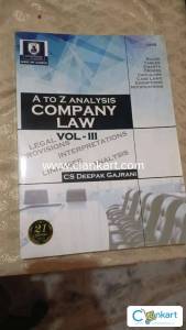A to Z Analysis Company Law (Vol. III)