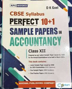 Accountancy Sample Paper Book class 12