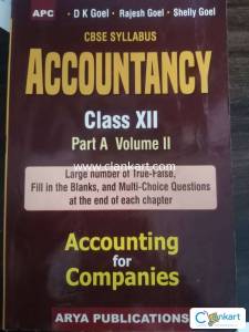 Accountancy by D.K. Goel for Class 12 CBSE Part A Vol II