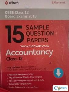 Accountancy class 12 Sample paper