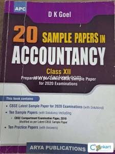 Accountancy sample papers book
