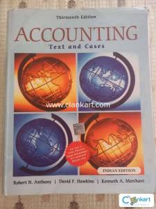 Accounting By Robert Anthony, David Hawkins Thirteen edition