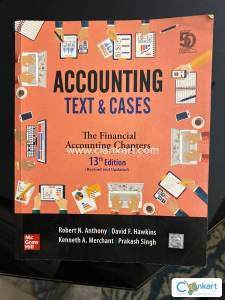 Accounting Text and cases by Anthony and Merchant(Excellent condition)