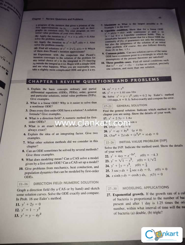 Buy 'Advanced Engineering Mathematics, 10Ed, Isv' Book In Excellent ...
