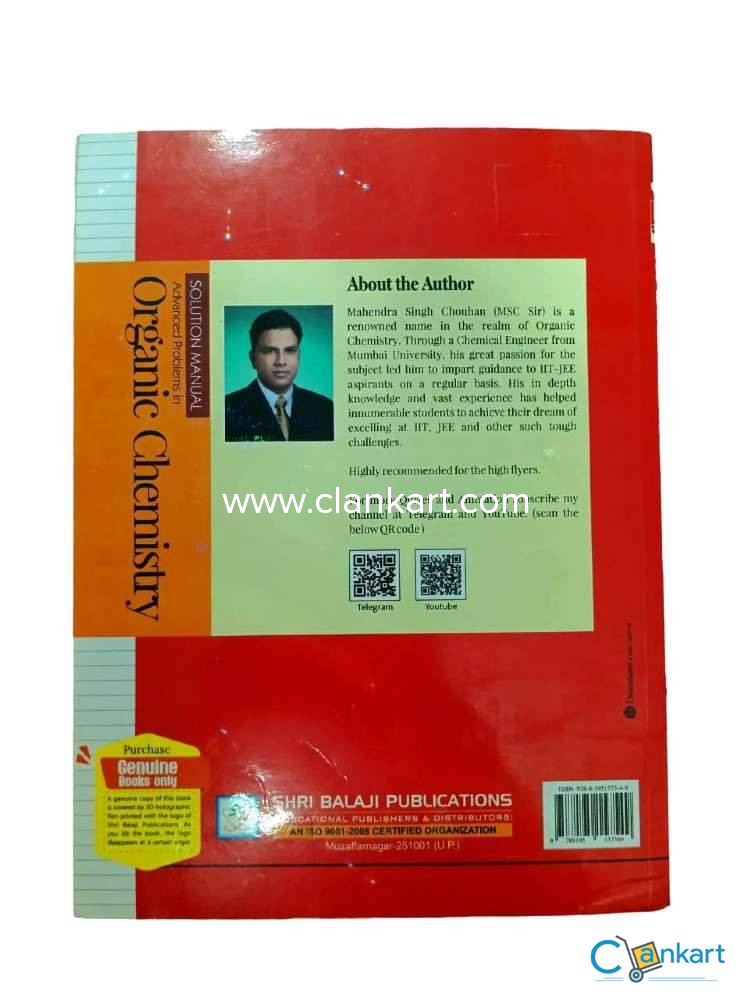 Buy advanced problems in organic chemistry for jee book in excellent