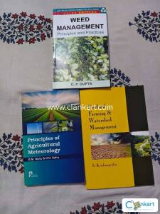 Agronomy books for bsc agriculture