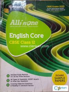 All in one English course CBSE class 12 Arihant 2023-24