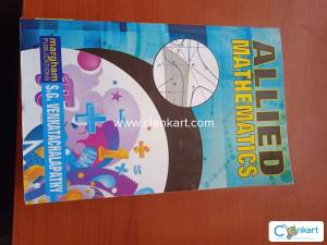 Allied mathematics for Bsc, BA students by venkatachalapthy
