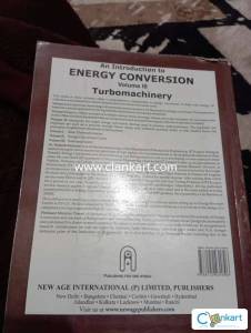 An Introduction to ENERGY CONVERSION VOL III Turbomachinery
