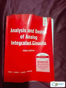 Analysis and Design of Analog Integrated Circuits