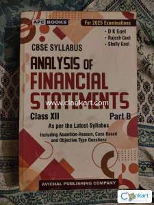 Analysis of Financial Statements Class XII, Part-B CBSE