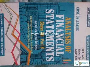 Analysis of Financial Statements Class XII, Part-B (Including Project