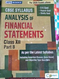 Analysis of financial statements for class 12