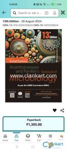 Ananthanarayan and panikers textbook of microbiology 13th edition