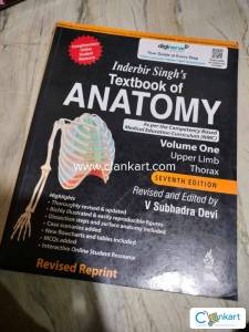 Anatomy book by inderbir Singh for BDS 1st year