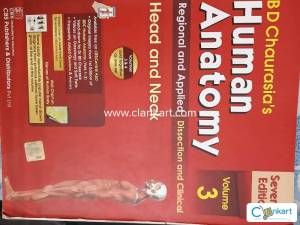 Anatomy textbook BD chaurasiya 3rd and 4th volumes, 7th edition