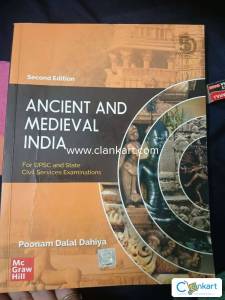Ancient and Medieval India by Poonam Dalal Dahiya for UPSC Mc Graw Hil