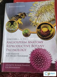 Angiosperm anatomy reproductive botany palynology core course botany