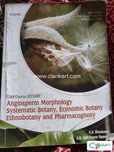 Angiosperm morphology systematic botany,economic botany ethnobotany