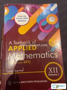 Applied Maths for Class 12