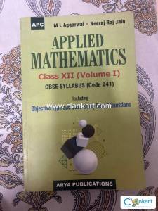 Applied maths for class 12 (Volume 1)