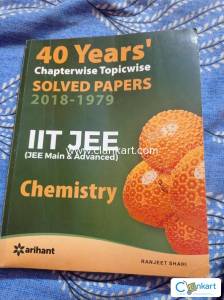 Arhiant 40 yeras chapterwise topicwise SOLVED PAPERS for IIT JEE exams