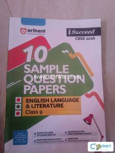 Arihant 10 sample paper question English  for class 9th