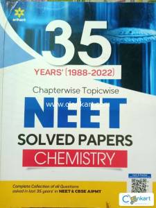 Arihant 35 years Chapterwise topicwise NEET solved papers CHEMISTRY