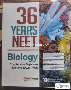 Arihant 36 years NEET Biology chapterwise Topicwise Solution