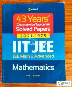 Arihant 43 years IIT JEE Mathematics (mains+adv) solved papers 2023