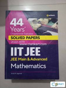 Arihant 44 years PYQ solved of Mathematics IIT JEE