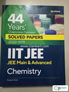 Arihant 44 years Solved PYQ IIT JEE for Chemistry JEE MAINS N ADVANCE