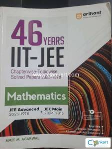 Arihant 46 years IIT JEE solved Mathematics papers