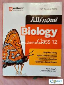 Arihant All In One Biology ISC Class 12 (2026 Examination)