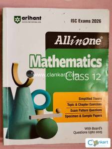 Arihant All In One Mathematics ISC Class 12 (2026 Edition)