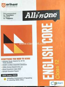 Arihant All in one english core for class 12