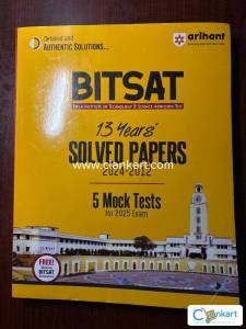 Arihant BITSAT 13 Years Solved papers 2024-2012