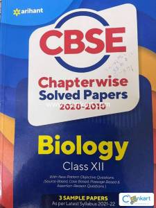Arihant CBSE Biology Class 12 Chapterwise Solved Papers 2020-2010