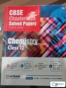 Arihant CBSE Chapterwise Solved Papers 2023-2010 Chemistry Class 12th