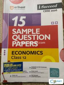 Arihant CBSE Sample Question Papers Class 12 Economics Exam 2025-26
