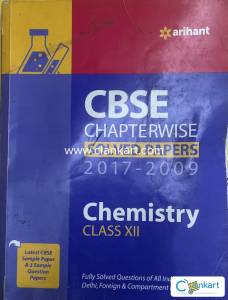 Arihant Chapterwise Solved Paper 2017-2009 Chemistry Class 12